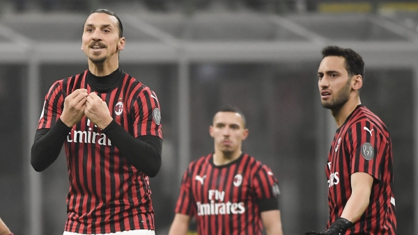 AC Milan Mengalahkan Tim Liga Irlandia Shamrock Rovers Berkat Goal Zlatan Ibrahimovic Dan Hakan Calhanoglu